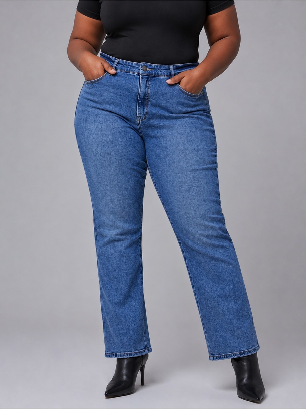 Good American Good Curve Straight Leg Blue Jeans Women’s Size 18 Style GCST852T